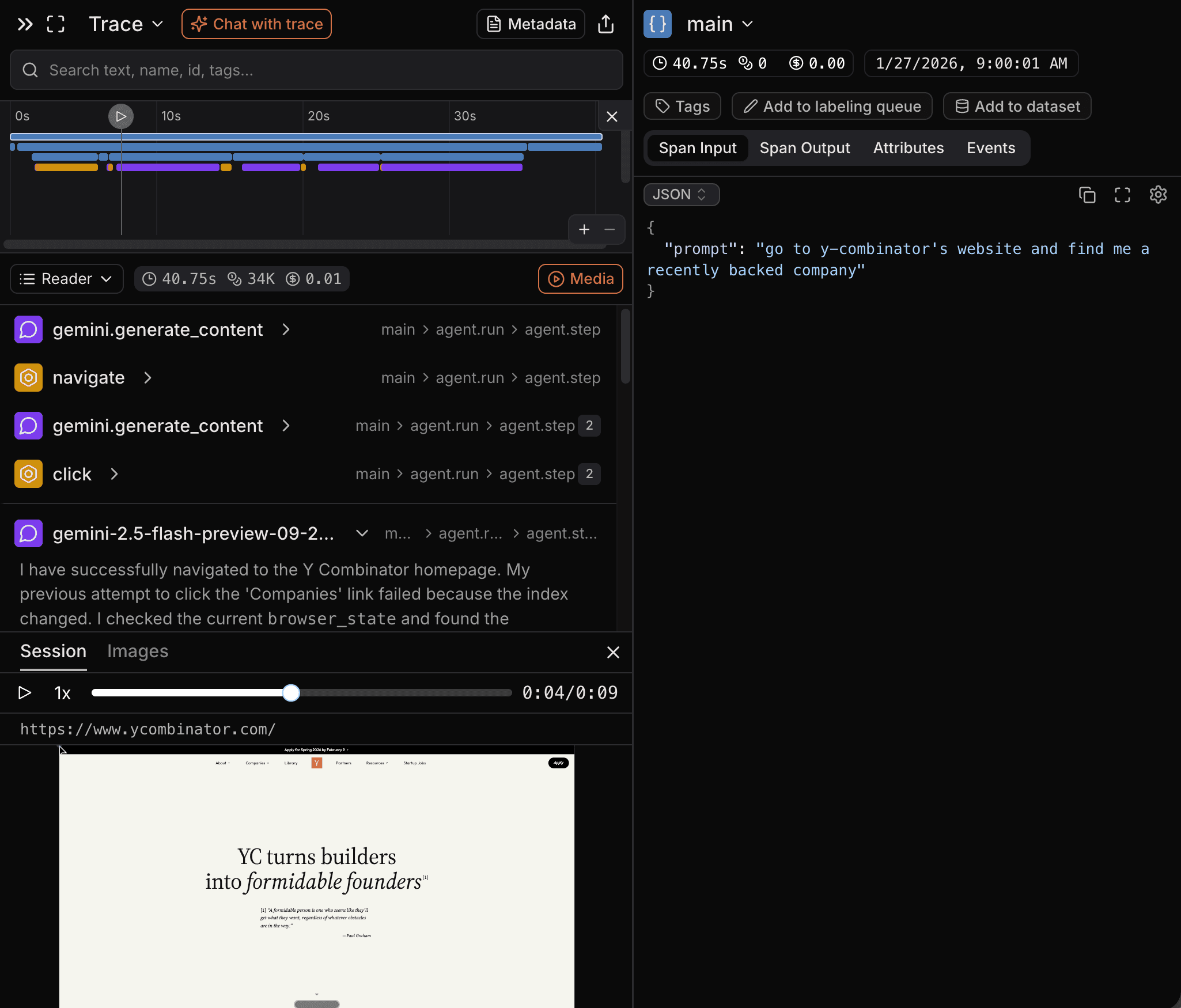 browser-use screenshot
